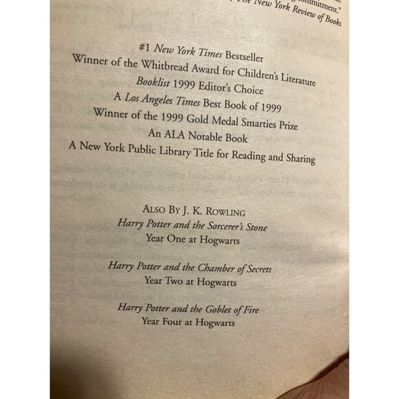 Harry Potter And The Prisoner Of Azkaban Paperback Book By J.K. Rowling Scholas - Picture 3 of 16